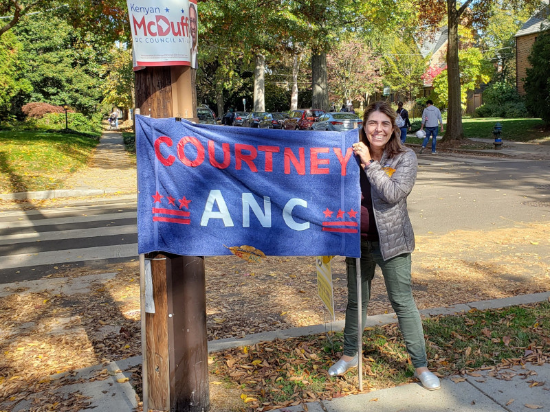 Courtney Carlson’s upcycled and leafy ANC marketing campaign | Forest Hills Connection |