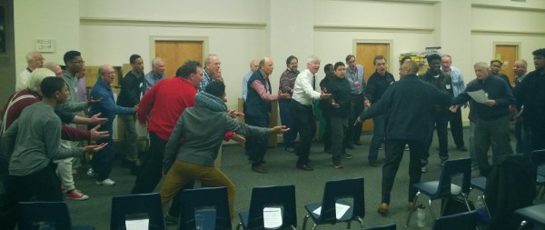 Barbershop rehearsal at St. Pauls