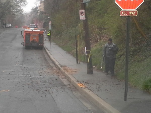 Brandywine sidewalk cleanup
