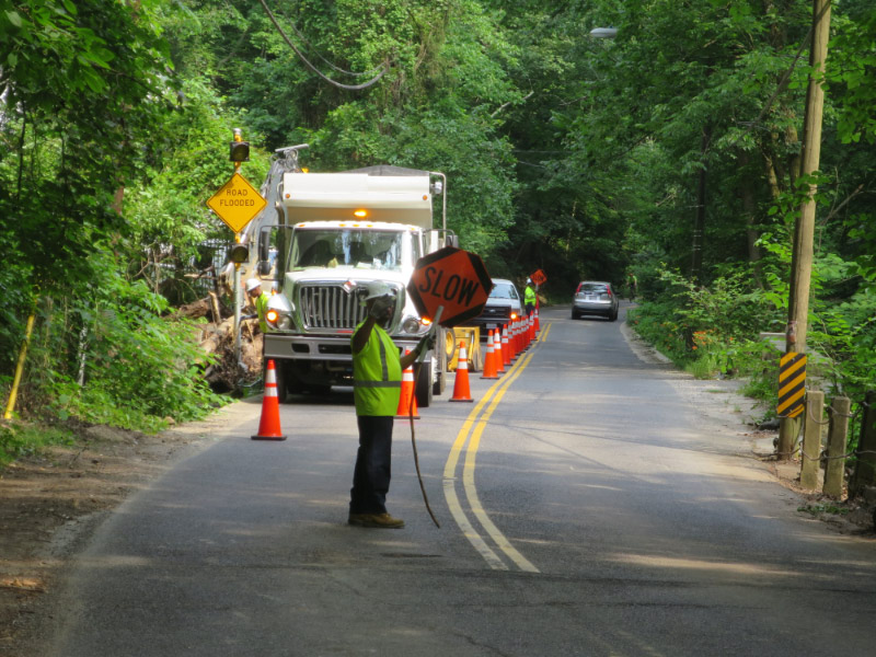 Broad Branch Road logjam clearing 4
