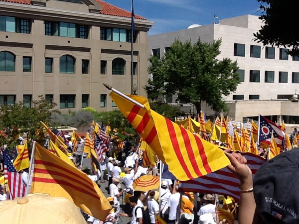 Chinese embassy protest 3