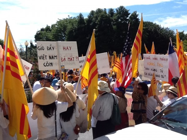 Chinese embassy protest 4