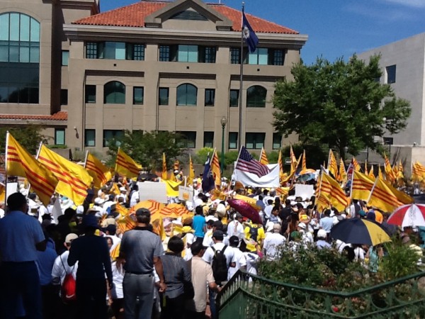 Chinese embassy protest 6
