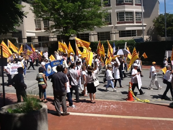 Chinese embassy protest 9