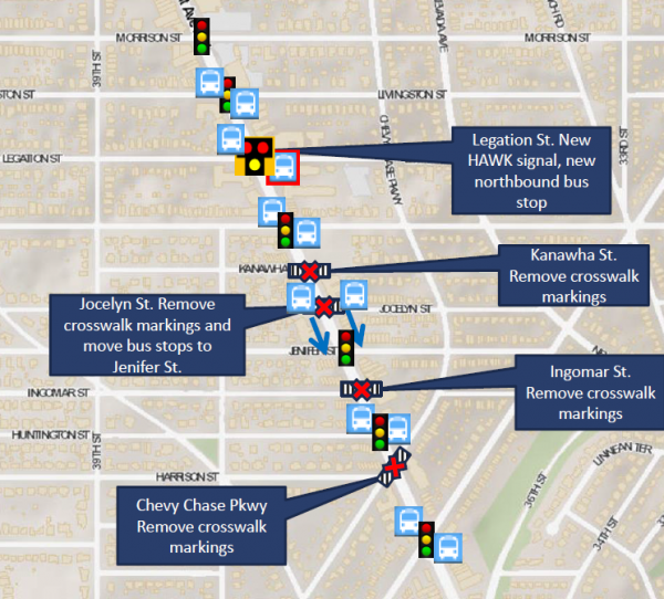 DDOT's recommendations in the ANC 3/4G study area.