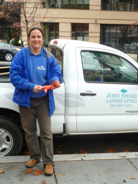 Alex McCarty at the "Daffodils for Dad" planting in November.