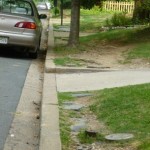 Missing Albemarle St sidewalk