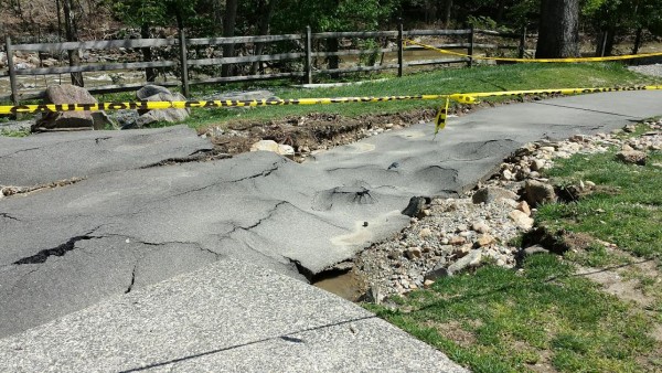 Peirce mill trail washout 1