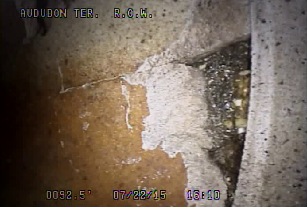 Stills of Video Pipe Services, Inc. camera inspection. (provided by Bisrat Abebe, DC Water)