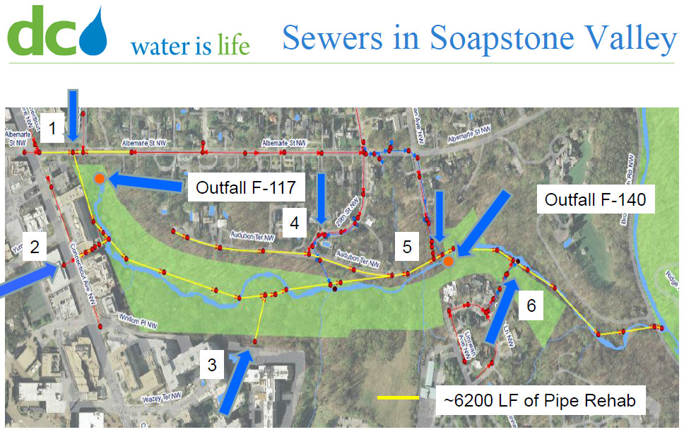 Soapstone sewer map DC Water