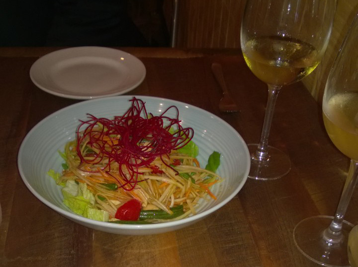Thai Pad's papaya salad.