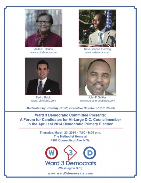 Ward 3 Democrats at-large forum