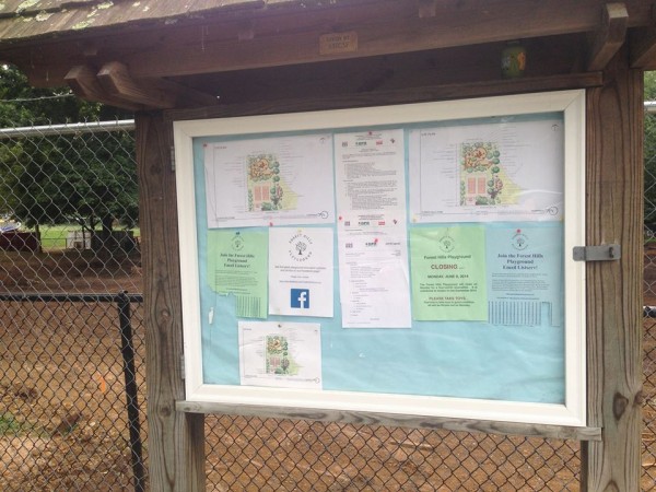 playground renovation bulletin board
