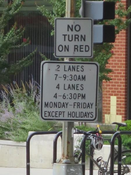Hours for the reversible rush hour lanes have not changed.